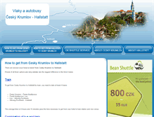 Tablet Screenshot of cesky-krumlov-hallstatt-transport.info